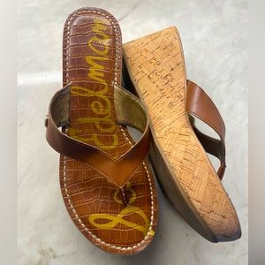 Sam Edelman cork bottom wedges
